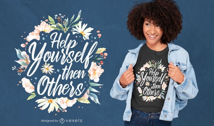 Floraler Schriftzug hilft dir beim T-Shirt-Design