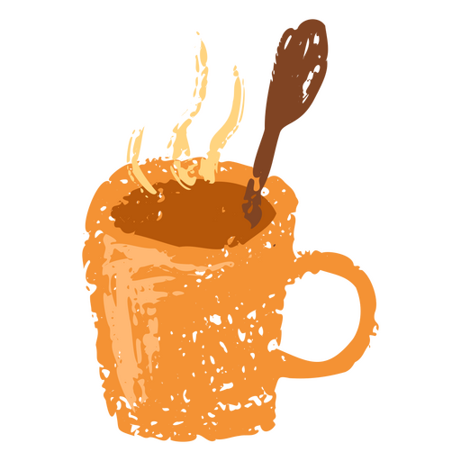 Thanksgiving strukturiertes Heißgetränk PNG-Design