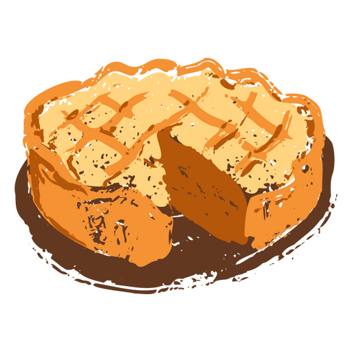 Thanksgiving textured pie