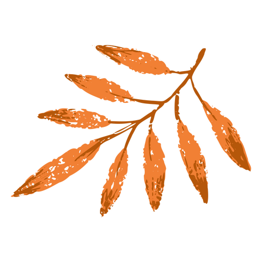 Thanksgiving-strukturierte Blätter PNG-Design