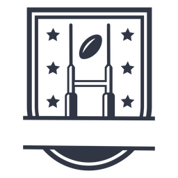 Monograma de divisão de futebol Desenho PNG