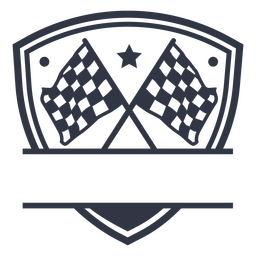 Monograma de corrida dividida Desenho PNG