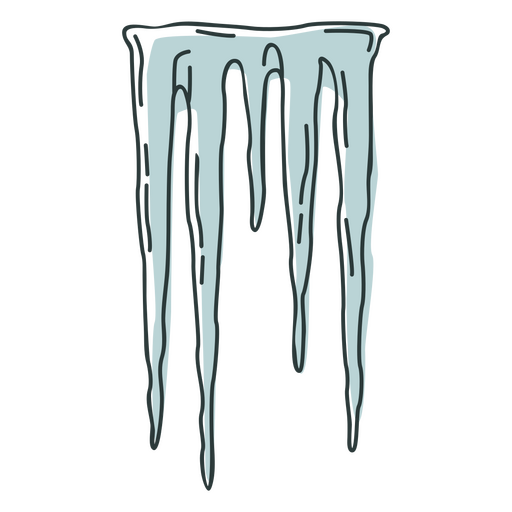 Winter botanic ice frost icon PNG Design