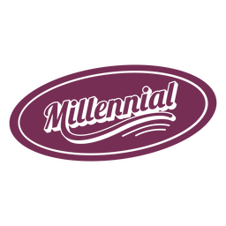 Identidade recortada crachá millenial Desenho PNG