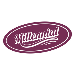 Identity cut out badge millenial PNG Design Transparent PNG