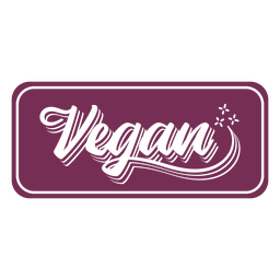Identity cut out badge vegan PNG Design