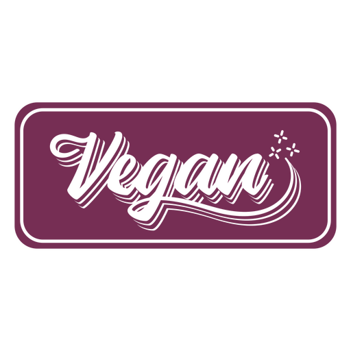 Identity cut out badge vegan PNG Design