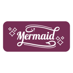 Identity cut out badge mermaid PNG Design Transparent PNG