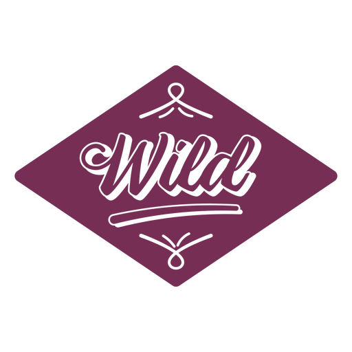Identity cut out badge wild PNG Design