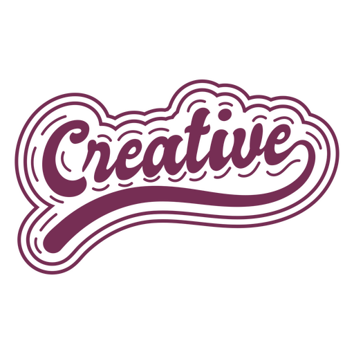 Criativo de distintivo de letras de identidade Desenho PNG