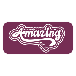 Distintivo de recorte de identidade incrível Desenho PNG