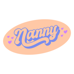 Babá de distintivo de letras de identidade Desenho PNG
