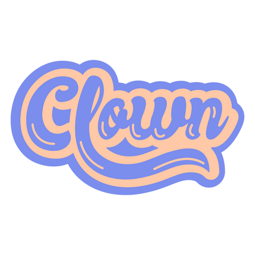 Identity duotone badge clown PNG Design