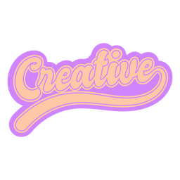 Criativo de distintivo duotone de identidade Desenho PNG
