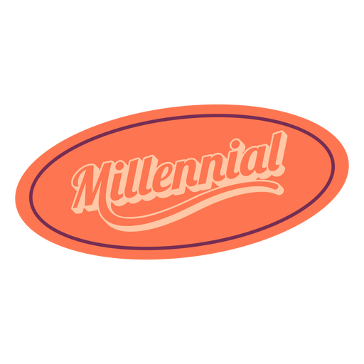 Identity duotone badge millenial PNG Design