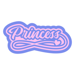 Identity duotone badge princess PNG Design Transparent PNG