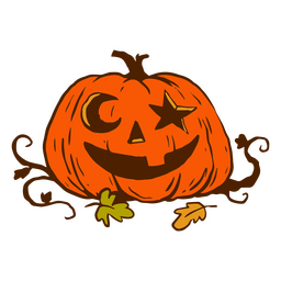Halloween-Kürbislaterne PNG-Design