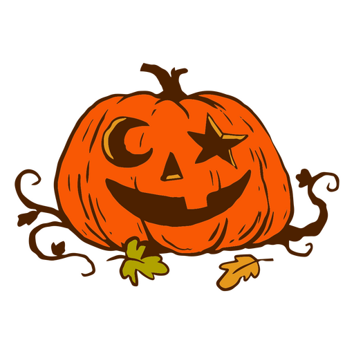 Halloween-Kürbislaterne PNG-Design