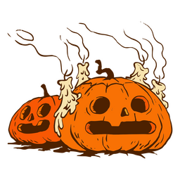 Desenho de Halloween Jack O&#39; Lanterns Transparent PNG