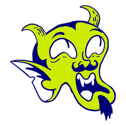 Green Halloween Devil PNG & SVG Design For T-Shirts