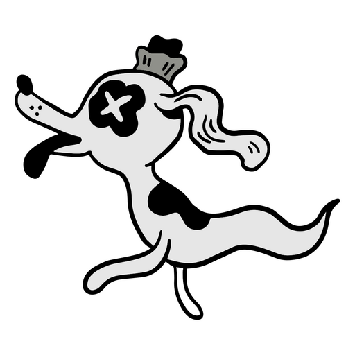 Geistertoter Hund PNG-Design