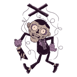 marioneta asesina halloween Diseño PNG