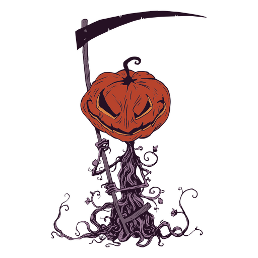 Halloween jack o lantern creature PNG Design