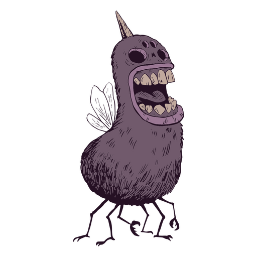 Monster textured halloween PNG Design