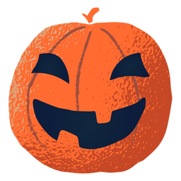 Happy textured pumpkin