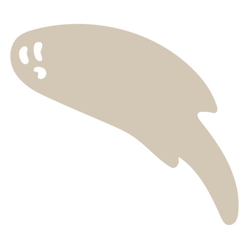 Simple flat ghost PNG Design