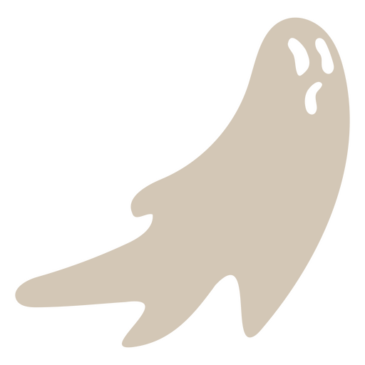 Flacher Halloween-Geist PNG-Design