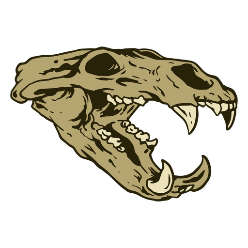 Monster skull illustration PNG Design