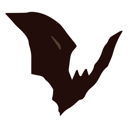 morcego semi plano de halloween Desenho PNG