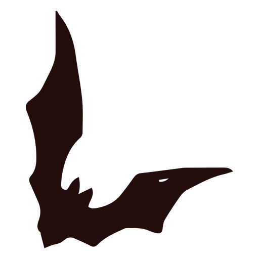 Scary flat bat halloween PNG Design