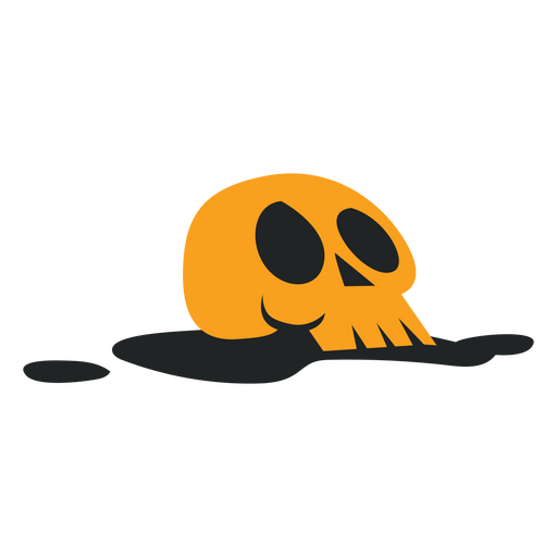 Design PNG E SVG De Crânio De Halloween Assustador Para Camisetas