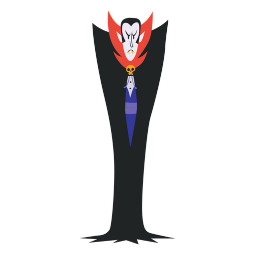Dracula flaches Halloween PNG-Design