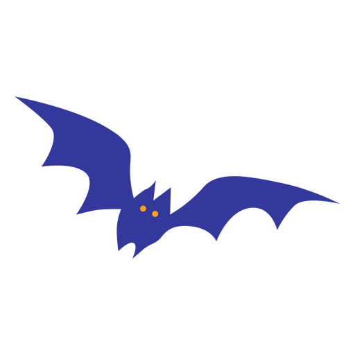 Blue bat flying