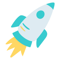 Small Rocket Flat PNG & SVG Design For T-Shirts