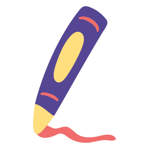 Crayon flach bunt PNG-Design