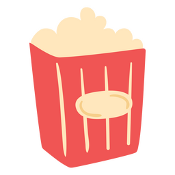 Popcorn red icon PNG Design