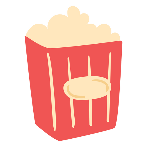 Icono rojo de palomitas de maíz