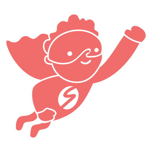 Garoto cortado de super-herói Desenho PNG