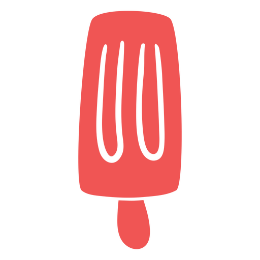 Popsicle cut out red