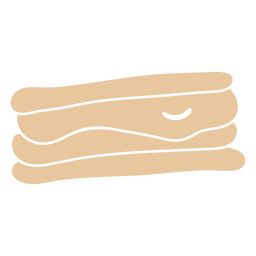 Cachorro-quente cortado bege Desenho PNG Transparent PNG