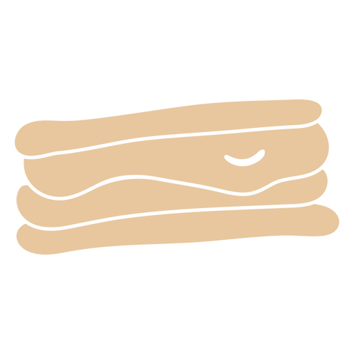 Hot dog cut out beige PNG Design