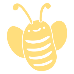 Biene ausgeschnitten gelb PNG-Design
