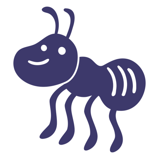 Ant cut out purple