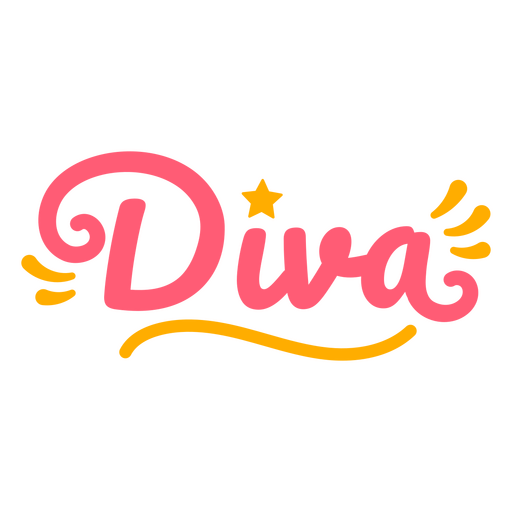 Diva-Hundezitat-Abzeichen PNG-Design