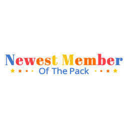 Member dog quote badge PNG Design
