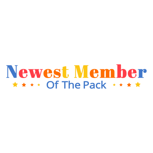 Member dog quote badge PNG Design
